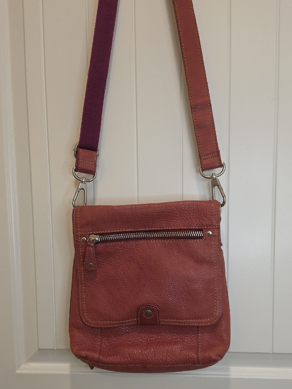 Fossil Long Live True Vintage Dusty Rose Pink Crossbody Bag